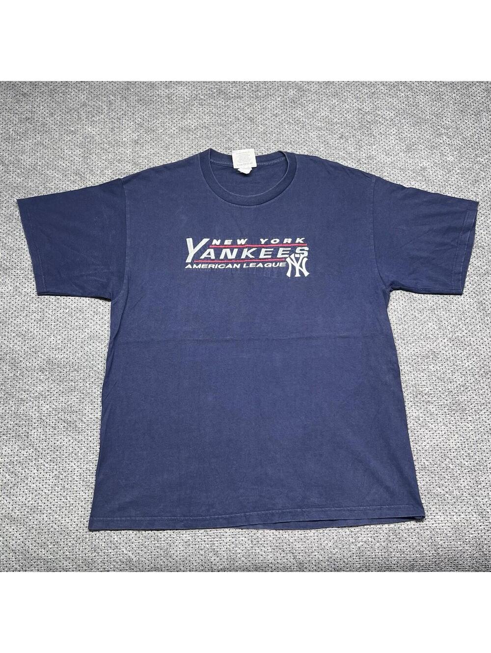 Vintage 90S New York Yankees T-Shirt XL Major League Baseball Embroidered RARE